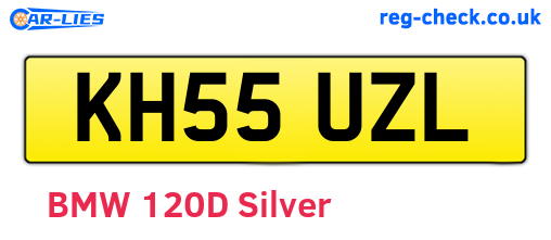 KH55UZL are the vehicle registration plates.