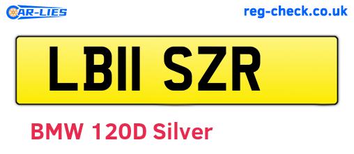 LB11SZR are the vehicle registration plates.