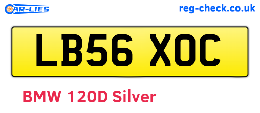LB56XOC are the vehicle registration plates.
