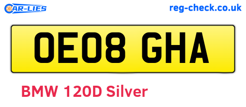 OE08GHA are the vehicle registration plates.