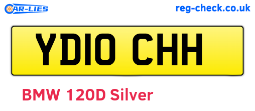 YD10CHH are the vehicle registration plates.