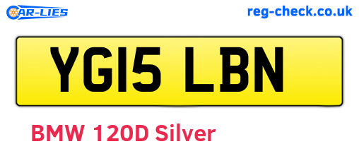 YG15LBN are the vehicle registration plates.
