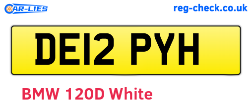 DE12PYH are the vehicle registration plates.