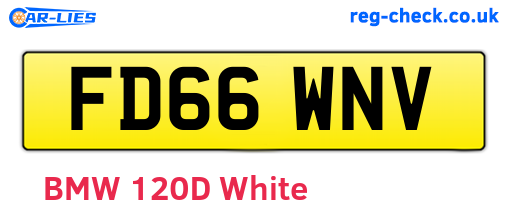 FD66WNV are the vehicle registration plates.