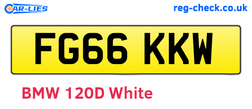 FG66KKW are the vehicle registration plates.