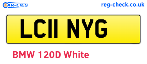 LC11NYG are the vehicle registration plates.