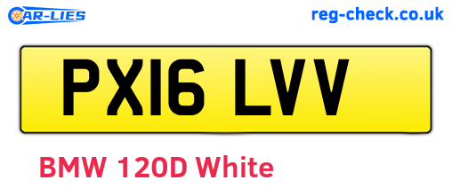 PX16LVV are the vehicle registration plates.