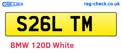 S26LTM are the vehicle registration plates.