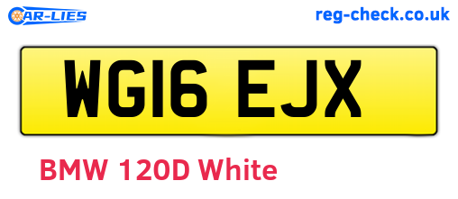 WG16EJX are the vehicle registration plates.