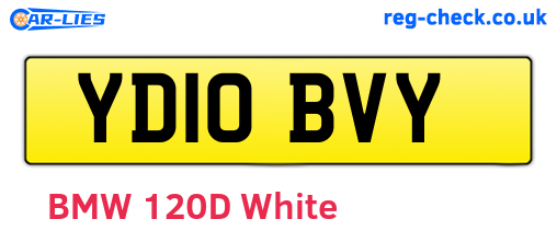 YD10BVY are the vehicle registration plates.