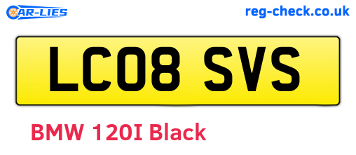 LC08SVS are the vehicle registration plates.