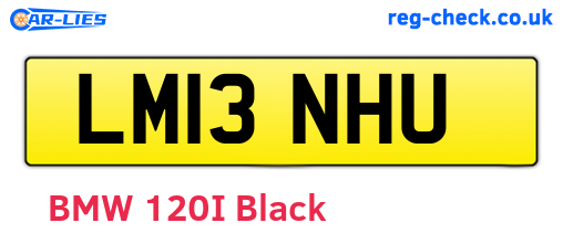 LM13NHU are the vehicle registration plates.