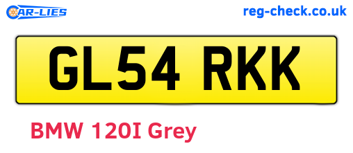 GL54RKK are the vehicle registration plates.