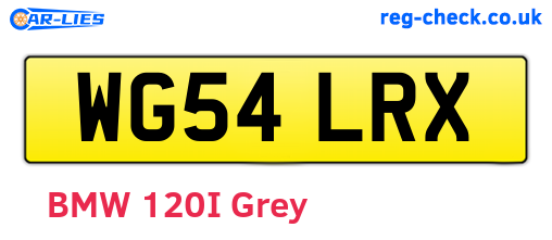 WG54LRX are the vehicle registration plates.