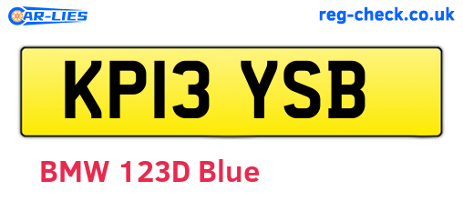 KP13YSB are the vehicle registration plates.