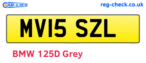MV15SZL are the vehicle registration plates.