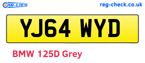 YJ64WYD are the vehicle registration plates.
