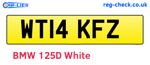 WT14KFZ are the vehicle registration plates.