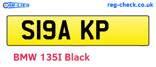 S19AKP are the vehicle registration plates.