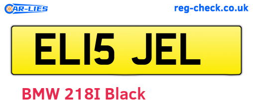 EL15JEL are the vehicle registration plates.