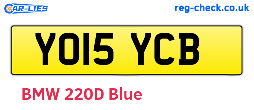 YO15YCB are the vehicle registration plates.
