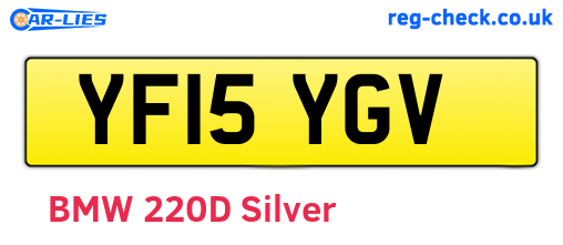 YF15YGV are the vehicle registration plates.