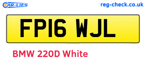 FP16WJL are the vehicle registration plates.