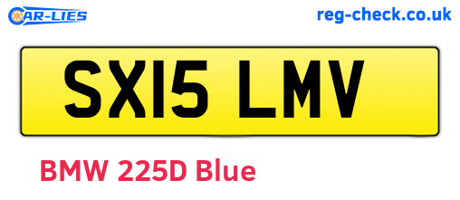 SX15LMV are the vehicle registration plates.
