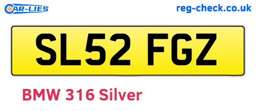 SL52FGZ are the vehicle registration plates.