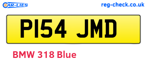P154JMD are the vehicle registration plates.