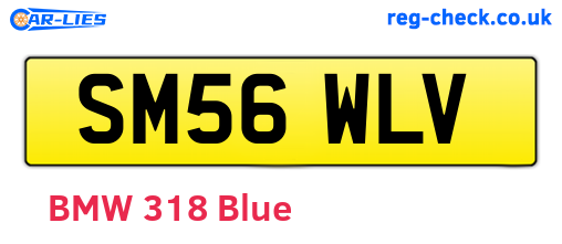 SM56WLV are the vehicle registration plates.
