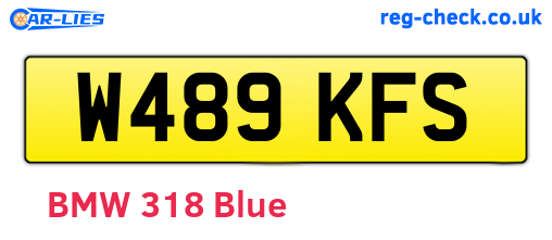 W489KFS are the vehicle registration plates.