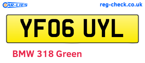 YF06UYL are the vehicle registration plates.
