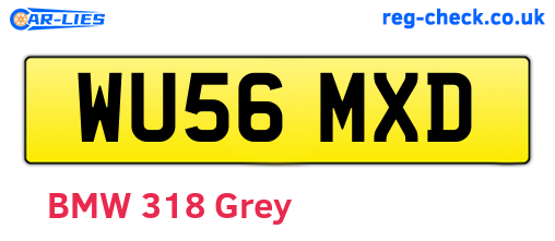 WU56MXD are the vehicle registration plates.