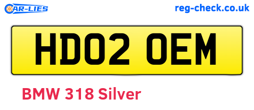 HD02OEM are the vehicle registration plates.