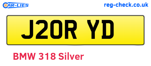 J20RYD are the vehicle registration plates.