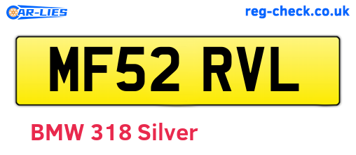 MF52RVL are the vehicle registration plates.