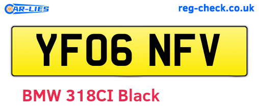 YF06NFV are the vehicle registration plates.