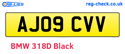 AJ09CVV are the vehicle registration plates.