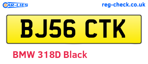BJ56CTK are the vehicle registration plates.