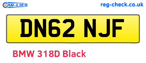 DN62NJF are the vehicle registration plates.