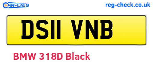 DS11VNB are the vehicle registration plates.
