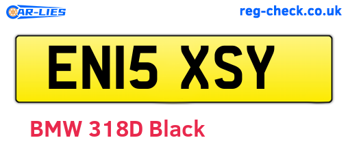 EN15XSY are the vehicle registration plates.