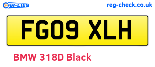 FG09XLH are the vehicle registration plates.