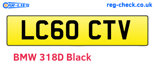 LC60CTV are the vehicle registration plates.