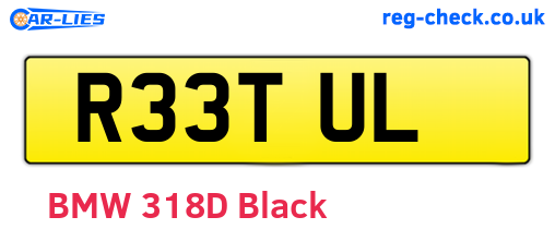 R33TUL are the vehicle registration plates.