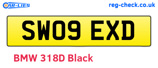 SW09EXD are the vehicle registration plates.