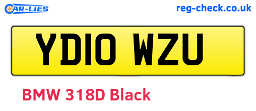 YD10WZU are the vehicle registration plates.