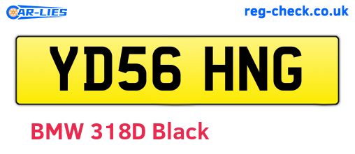YD56HNG are the vehicle registration plates.
