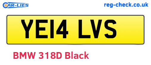 YE14LVS are the vehicle registration plates.